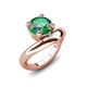 3 - Anahi 2.25 ct Created Alexandrite Women Curve Solitaire Ring 
