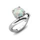 3 - Anahi 1.40 ct Opal Women Curve Solitaire Ring 