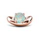 1 - Anahi 1.40 ct Opal Women Curve Solitaire Ring 