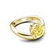 5 - Anahi 2.50 ct Created Yellow Sapphire Women Curve Solitaire Ring 