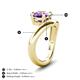 4 - Anahi 1.90 ct Amethyst Women Curve Solitaire Ring 