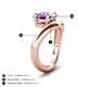 4 - Anahi 1.90 ct Amethyst Women Curve Solitaire Ring 