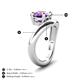 4 - Anahi 1.90 ct Amethyst Women Curve Solitaire Ring 