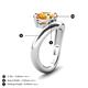 4 - Anahi 1.90 ct Citrine Women Curve Solitaire Ring 