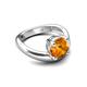 5 - Anahi 1.90 ct Citrine Women Curve Solitaire Ring 