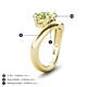 4 - Anahi 1.80 ct Peridot Women Curve Solitaire Ring 