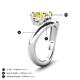 4 - Anahi 2.00 ct Yellow Diamond Women Curve Solitaire Ring 