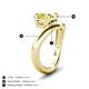 4 - Anahi 2.00 ct Yellow Diamond Women Curve Solitaire Ring 