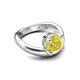 5 - Anahi 2.00 ct Yellow Diamond Women Curve Solitaire Ring 