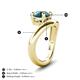 4 - Anahi 2.00 ct London Blue Topaz Women Curve Solitaire Ring 