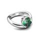 5 - Anahi 2.25 ct Created Alexandrite Women Curve Solitaire Ring 