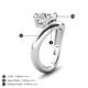 4 - Anahi 1.60 ct Moissanite Women Curve Solitaire Ring 