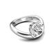 5 - Anahi 1.60 ct Moissanite Women Curve Solitaire Ring 