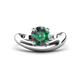 1 - Anahi 1.34 ct Created Alexandrite Women Curve Solitaire Ring 