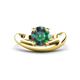1 - Anahi 1.34 ct Created Alexandrite Women Curve Solitaire Ring 