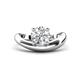 1 - Anahi 1.10 ct Moissanite Women Curve Solitaire Ring 