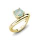3 - Anahi 0.90 ct Opal Women Curve Solitaire Ring 