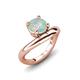 3 - Anahi 0.90 ct Opal Women Curve Solitaire Ring 