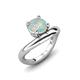 3 - Anahi 0.90 ct Opal Women Curve Solitaire Ring 