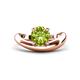 1 - Anahi 1.40 ct Peridot Women Curve Solitaire Ring 