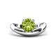 1 - Anahi 1.40 ct Peridot Women Curve Solitaire Ring 