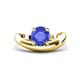 1 - Anahi 1.19 ct Tanzanite Women Curve Solitaire Ring 