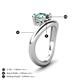 4 - Anahi 1.34 ct Created Alexandrite Women Curve Solitaire Ring 
