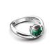 5 - Anahi 1.34 ct Created Alexandrite Women Curve Solitaire Ring 