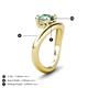 4 - Anahi 1.34 ct Created Alexandrite Women Curve Solitaire Ring 