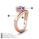 4 - Anahi 1.15 ct Amethyst Women Curve Solitaire Ring 