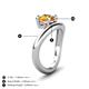 4 - Anahi 1.15 ct Citrine Women Curve Solitaire Ring 