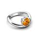 5 - Anahi 1.15 ct Citrine Women Curve Solitaire Ring 