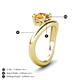 4 - Anahi 1.15 ct Citrine Women Curve Solitaire Ring 