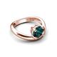 5 - Anahi 1.25 ct London Blue Topaz Women Curve Solitaire Ring 