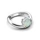 5 - Anahi 0.90 ct Opal Women Curve Solitaire Ring 