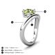 4 - Anahi 1.40 ct Peridot Women Curve Solitaire Ring 