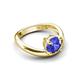 5 - Anahi 1.19 ct Tanzanite Women Curve Solitaire Ring 
