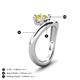 4 - Anahi 1.00 ct Yellow Diamond Women Curve Solitaire Ring 