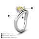 4 - Anahi 1.85 ct Created Yellow Sapphire Women Curve Solitaire Ring 