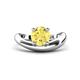 1 - Anahi 1.85 ct Created Yellow Sapphire Women Curve Solitaire Ring 