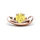 1 - Anahi 1.85 ct Created Yellow Sapphire Women Curve Solitaire Ring 