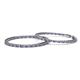3 - Carisa 1.80 mm Iolite and Diamond Hoop Earrings 