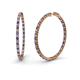 1 - Carisa 1.80 mm Iolite and Diamond Hoop Earrings 