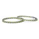 3 - Carisa 1.80 mm Peridot and Diamond Hoop Earrings 