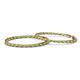 3 - Carisa 1.80 mm Peridot and Diamond Hoop Earrings 