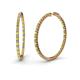 1 - Carisa 1.80 mm Yellow Sapphire and Diamond Hoop Earrings 