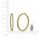 5 - Carisa 1.80 mm Citrine and Lab Grown Diamond Hoop Earrings 