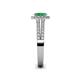 5 - Amaya Desire Emerald and Diamond Halo Engagement Ring 