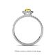 4 - Amaya Desire Yellow Sapphire and Diamond Halo Engagement Ring 