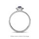4 - Amaya Desire Iolite and Diamond Halo Engagement Ring 
